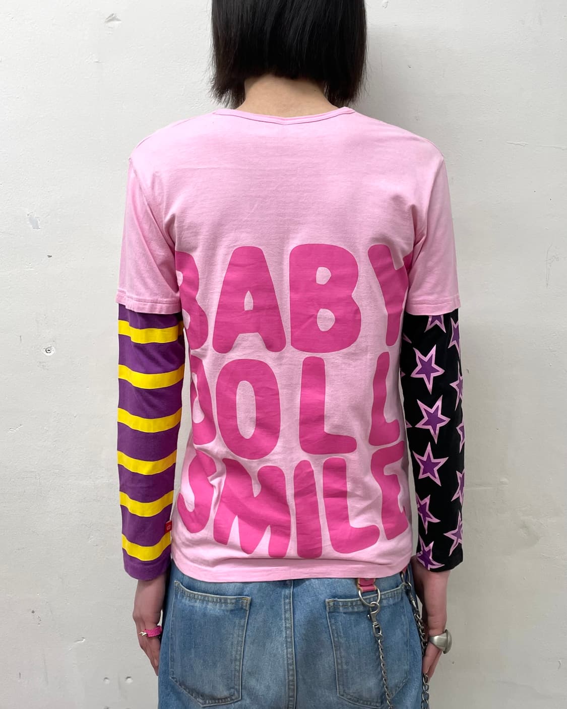 Baby doll retro purple star pink sleeve  상품이미지2