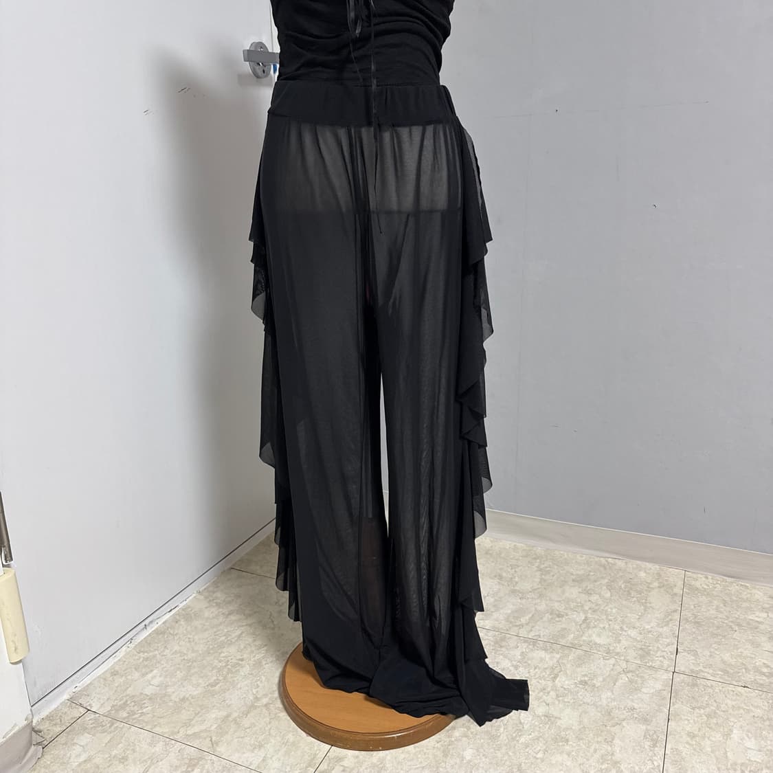 레이어드 시스루 프릴 팬츠  상품이미지2