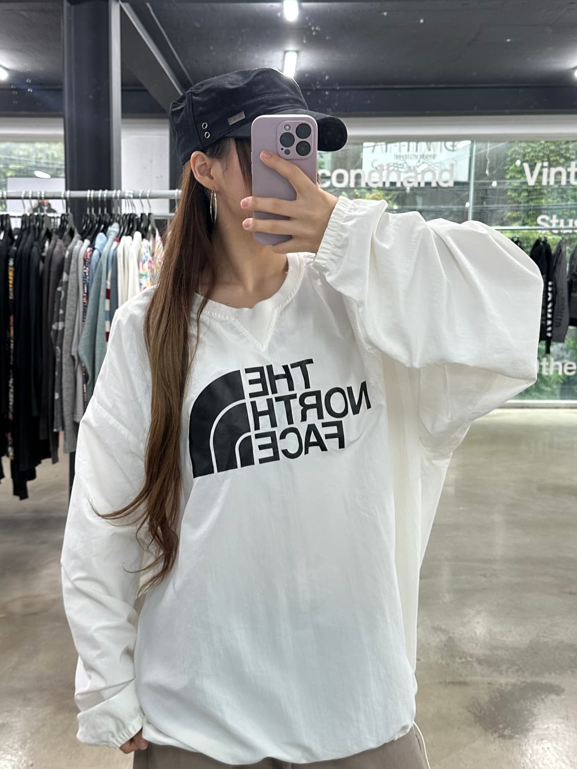 노스페이스 빅로고 우븐 웜업 상품이미지3