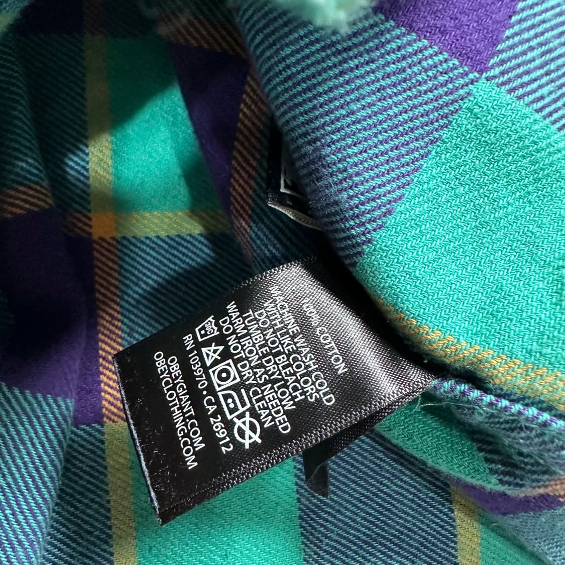 오베이 체크 셔츠  상품이미지6