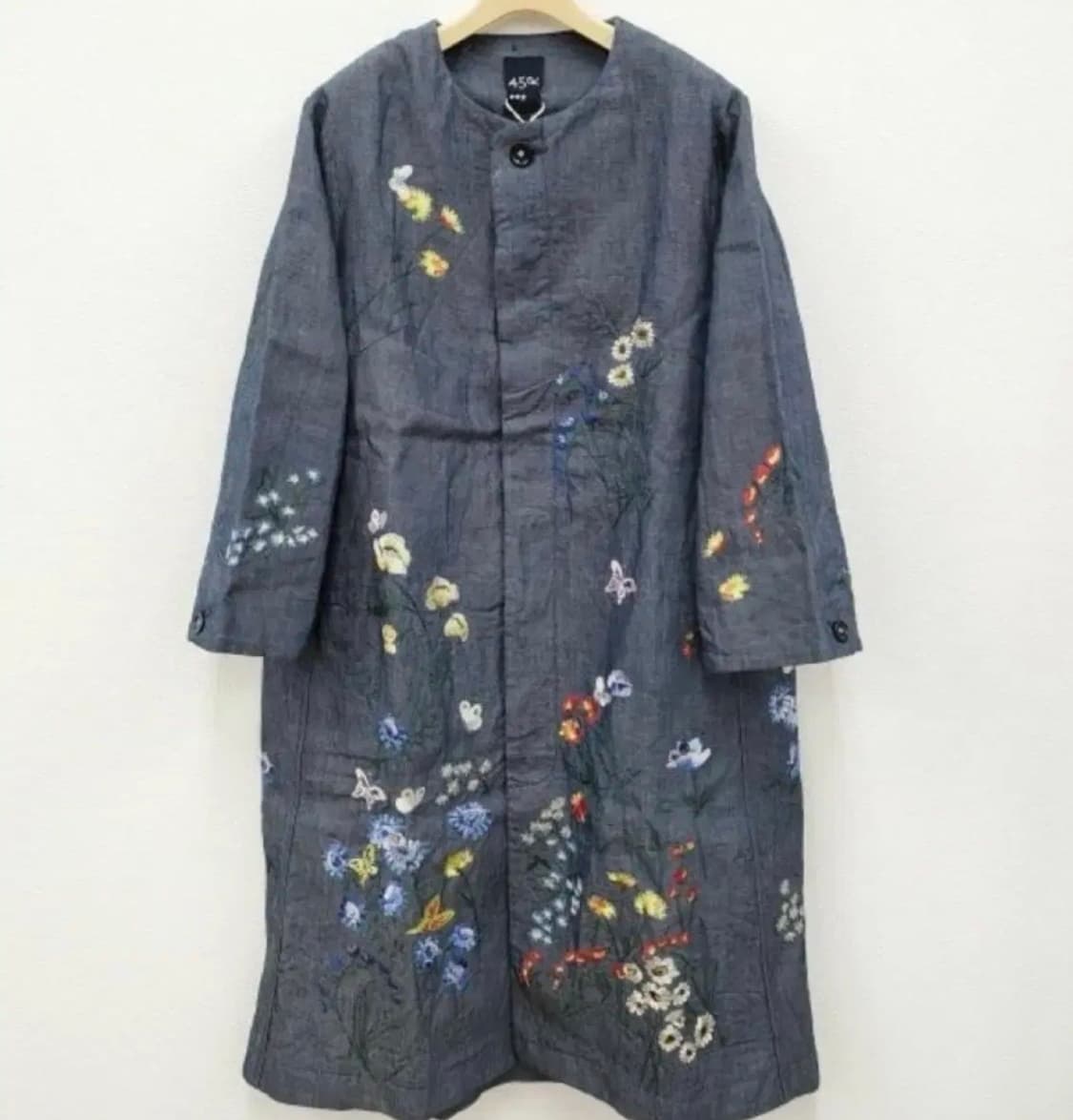 45R (45RPM) 데님 자수 코트 상품이미지1