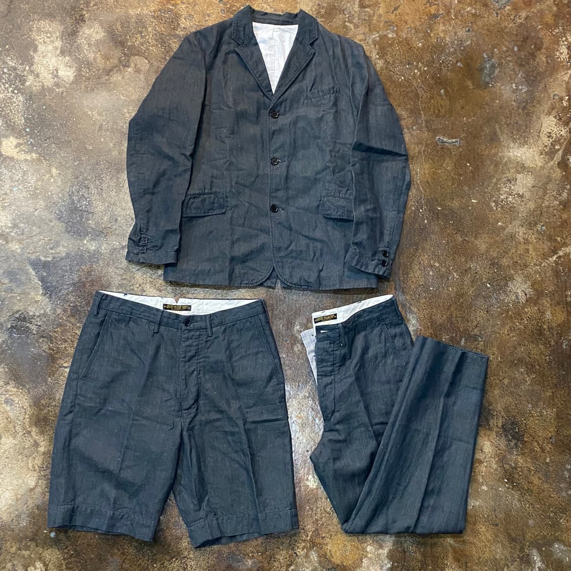 Old joe 리넨 헤링본 셋업 3세트 상품이미지1