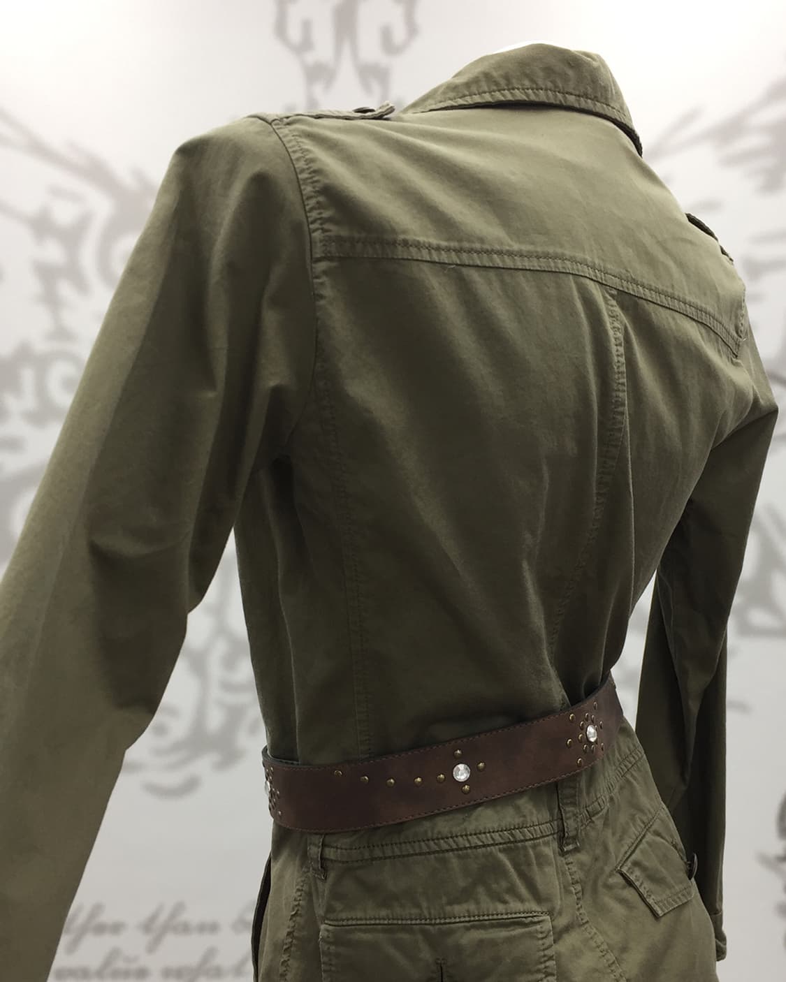 Y2K khaki button dress 상품이미지7