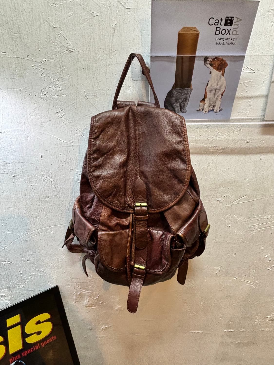 빈티지 복조리 가죽 백팩 상품이미지2