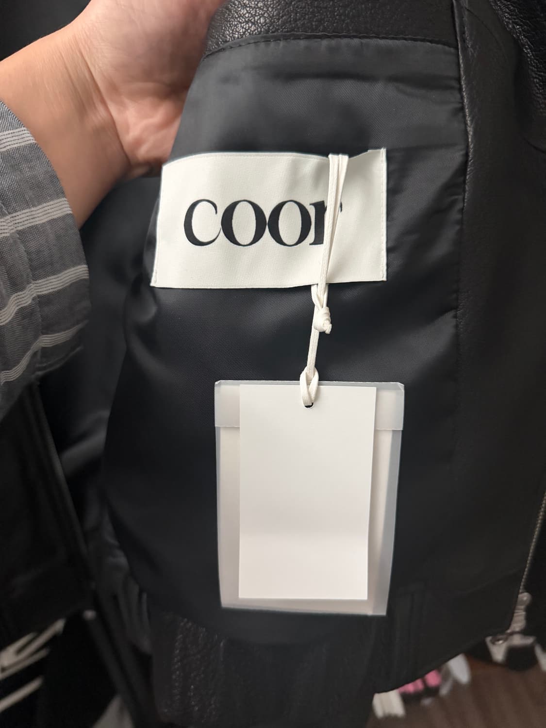 26ss 쿠어 고트 스킨 블루종 m 새상품 상품이미지3