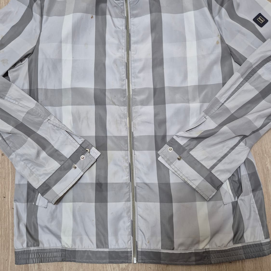 닥스 골프 남성 경량 체크 바람막이 자켓 상품이미지3