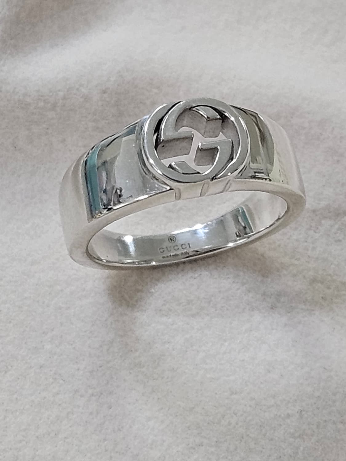 구찌 인터로킹 실버 반지 [12사이즈/실측11호 (정품)] 상품이미지1