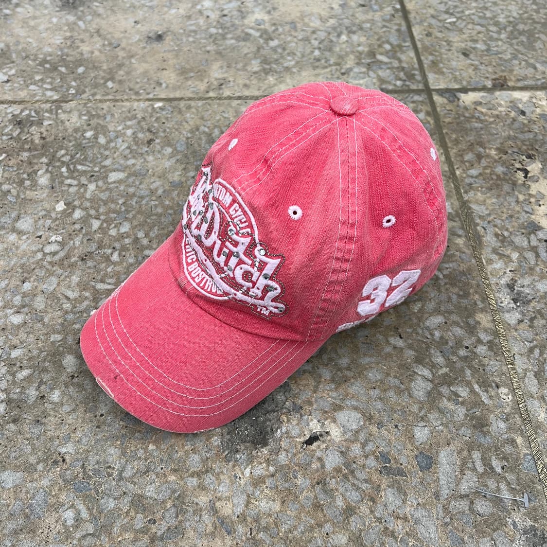 본더치 핑크 큐빅 볼캡 상품이미지1