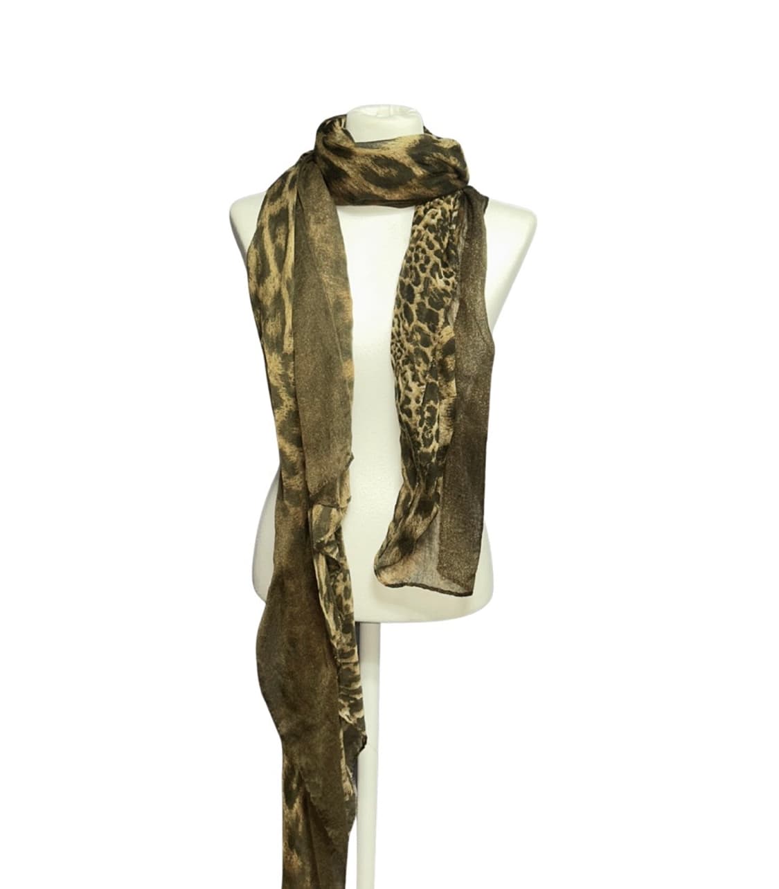 Y2k Gyaru Hopi Muffler 빈티지 갸루 호피 머플러 상품이미지1