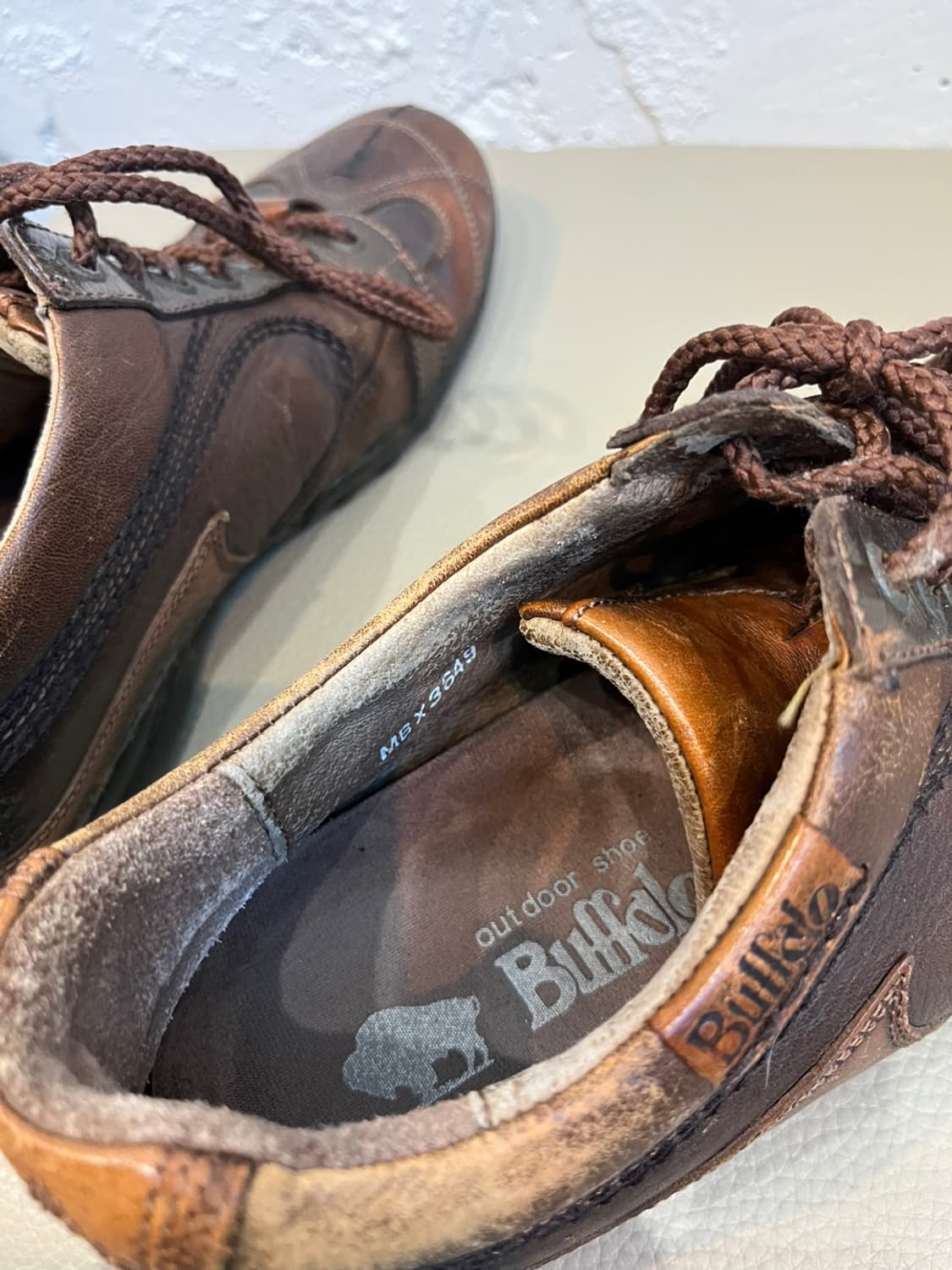 빈티지 버팔로 레더 슈즈 신발 255 상품이미지7