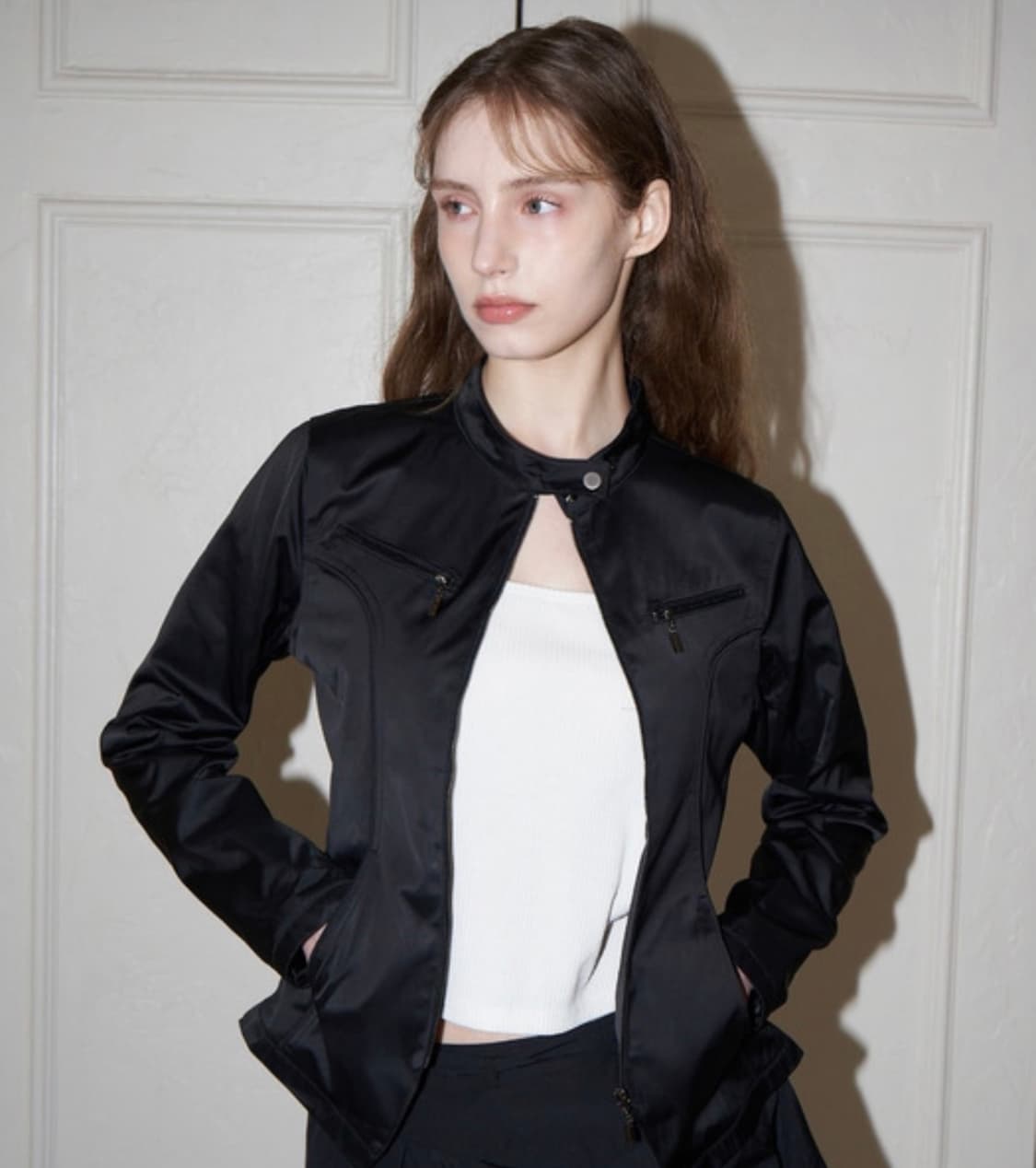 센슈얼시크 Flared jacket 블랙 상품이미지1