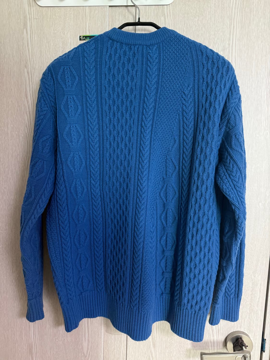 커스텀멜로우 블루 케이블 니트 M 상품이미지2
