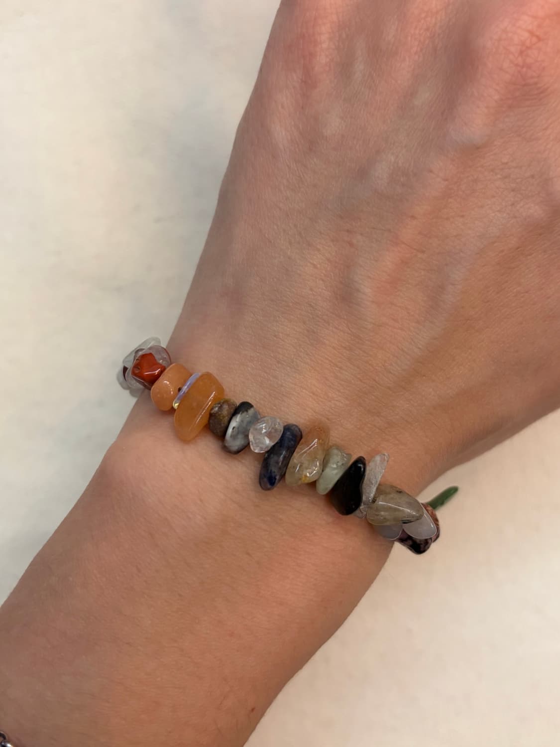 🌿 믹스 젬스톤 칩 브레이슬릿 상품이미지8