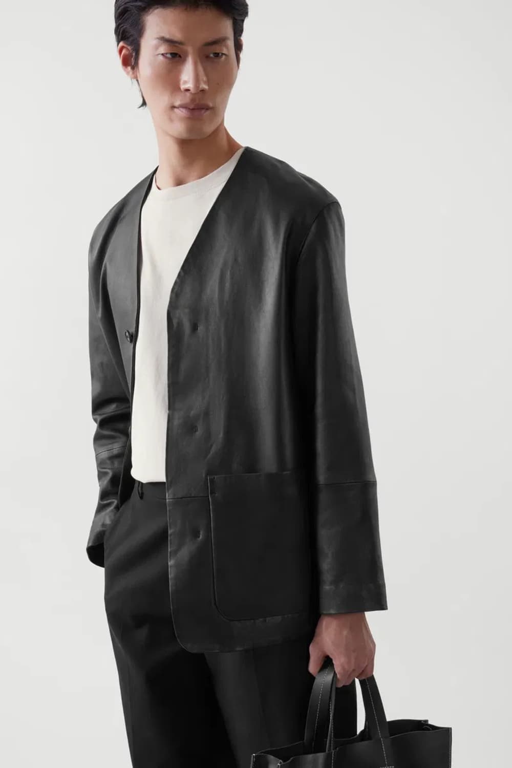 COS코스 카라리스 레더자켓 50 상품이미지1