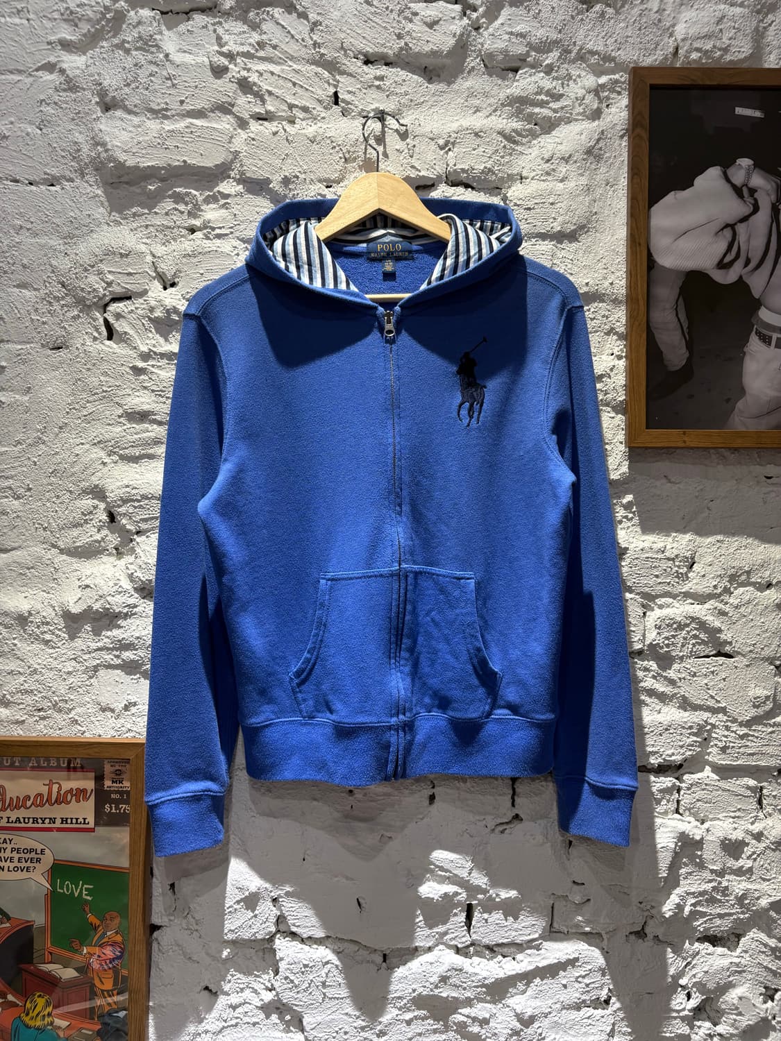 폴로 빅포니 블루 후드집업 상품이미지1