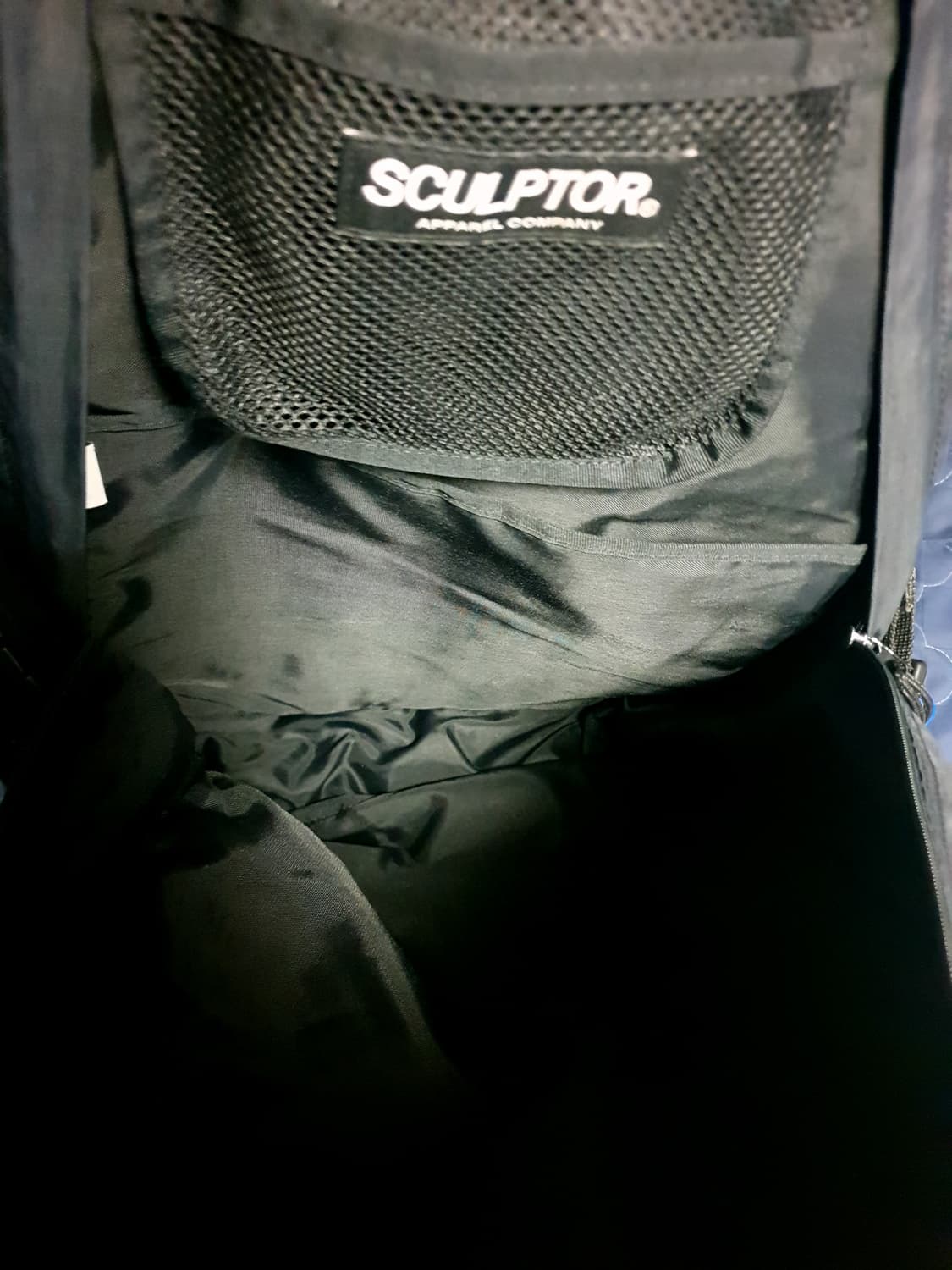 (단종매물) 스컬프터 멀티 더블포켓 나일론 스트릿 백팩 블랙 상품이미지6