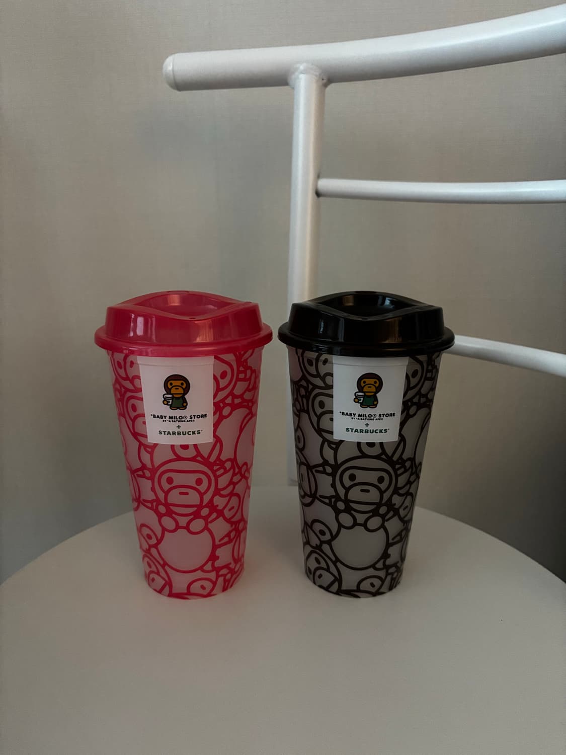 베이프 리유저블컵 핑크 브라운 일괄 상품이미지1