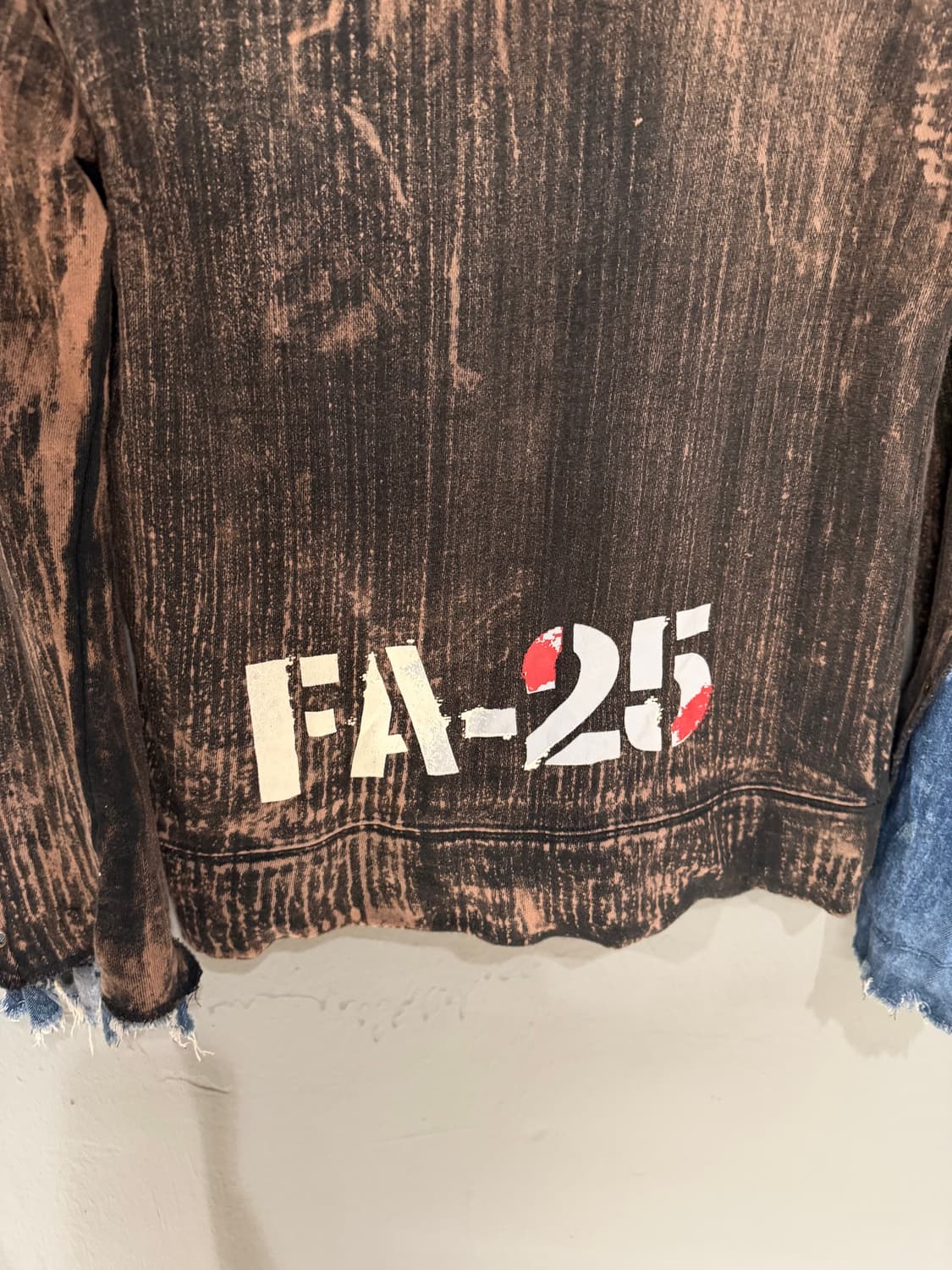 Sky bomber grunge printing hood zip-up  상품이미지9