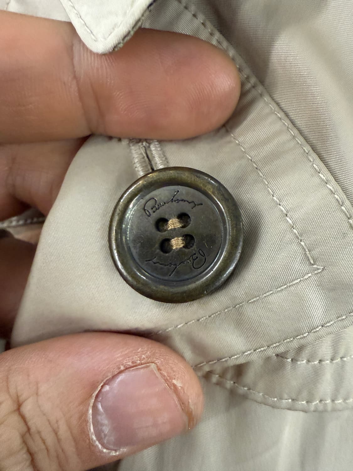 버버리 런던 베이지 트렌치 코트S 상품이미지8