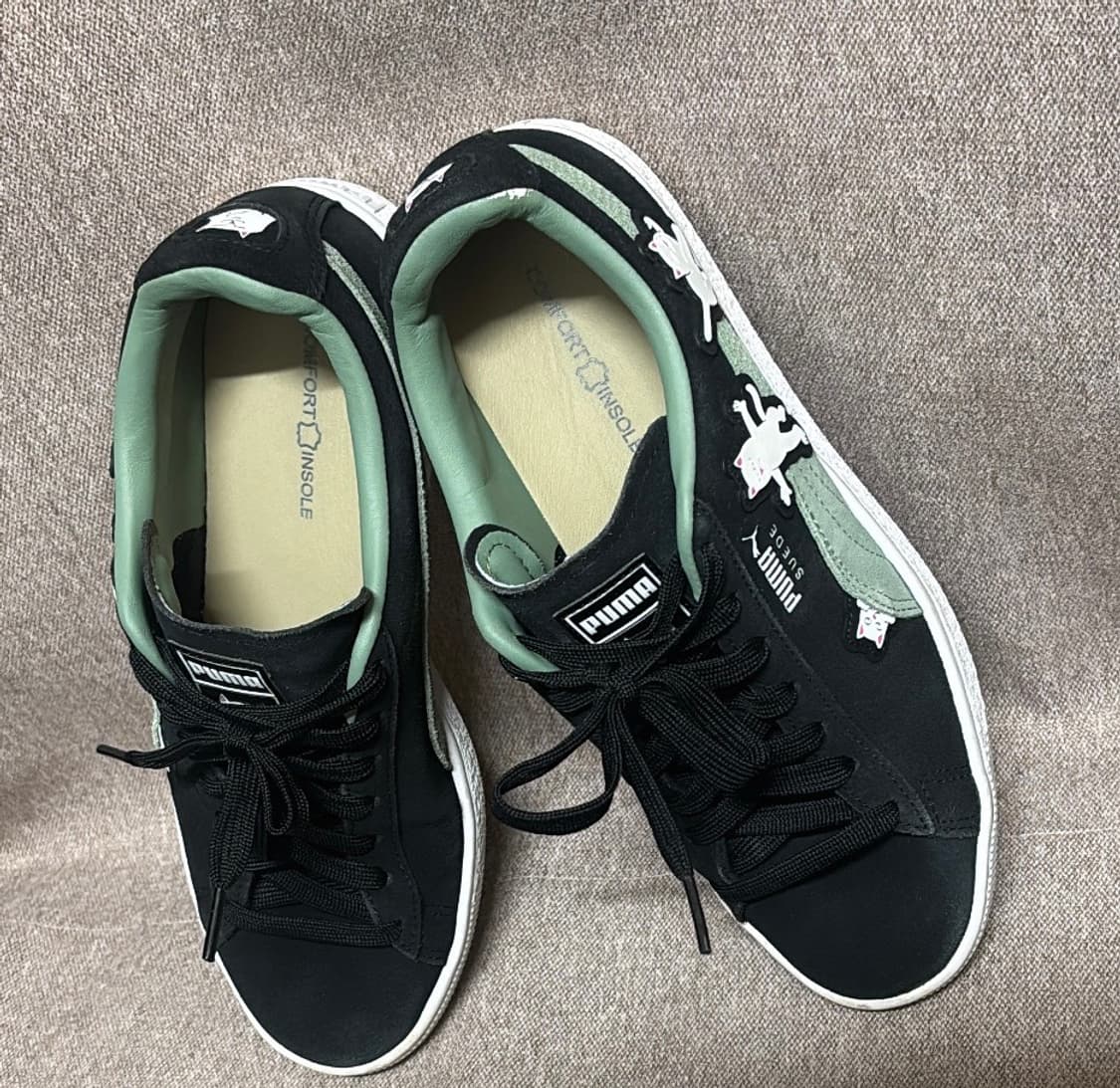 푸마 X 립앤딥 스웨이드 블랙 유칼립투스 상품이미지2