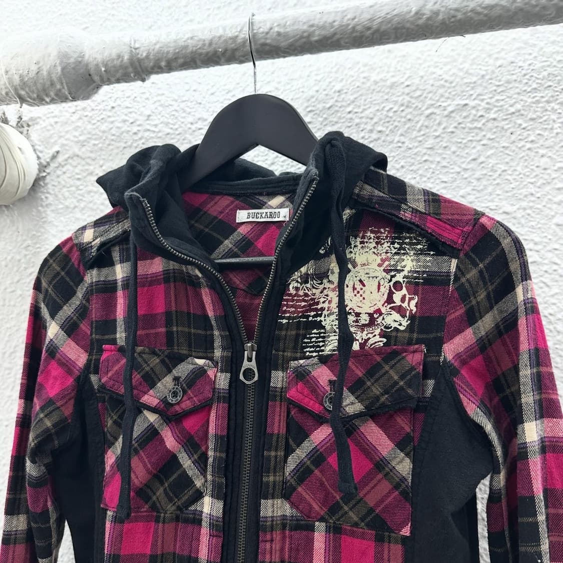 Buckaroo punk tartan hood jacket 상품이미지5