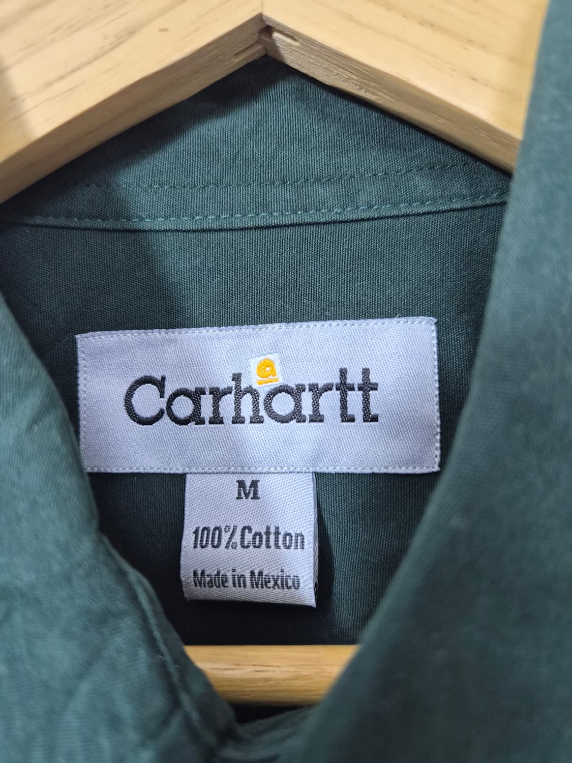 칼하트Carhartt 그린 코튼 셔츠 M - S44 상품이미지4