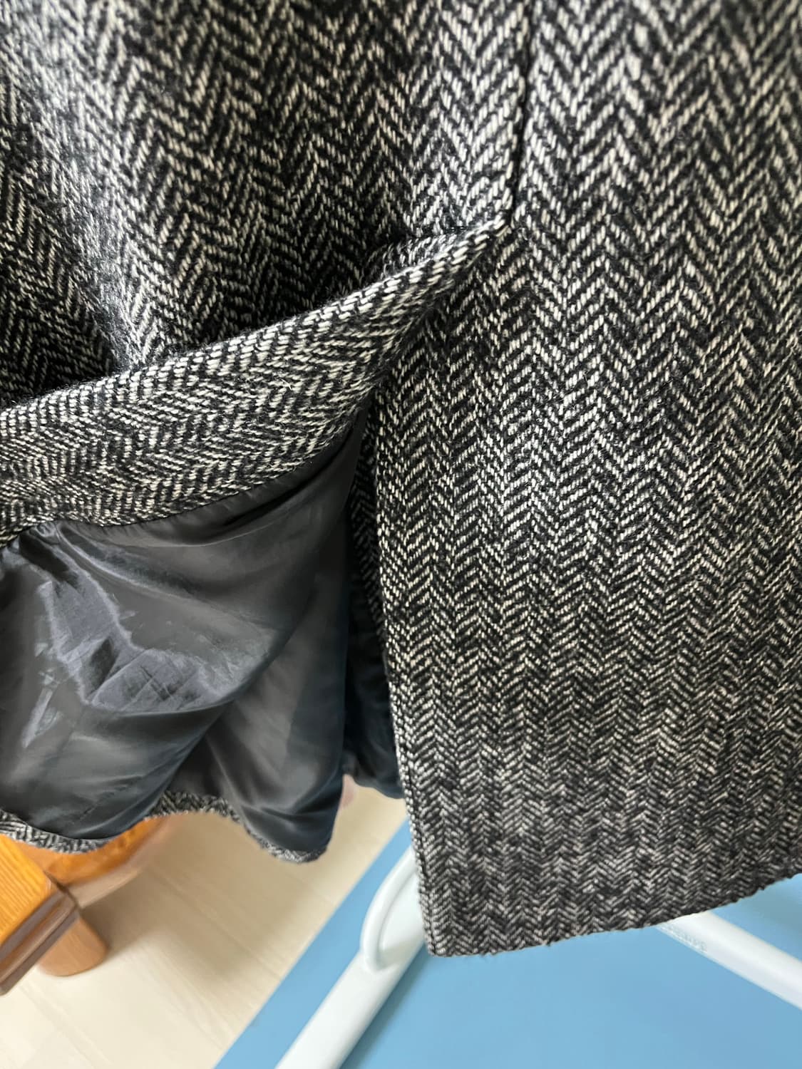 챈스챈스 울 헤링본 더블코트 S 사이즈 (김원중 코트) 상품이미지9