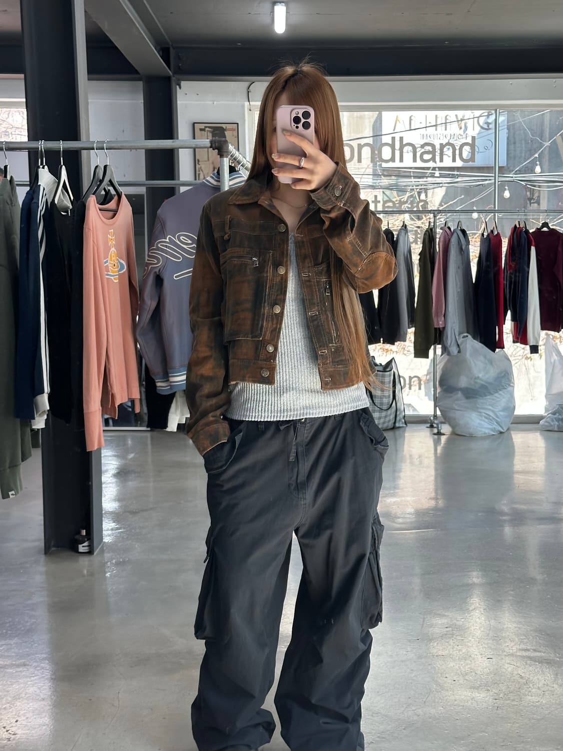 INLOVE 프랑스 Y2k 벨티드 버튼 포켓 자켓 상품이미지2