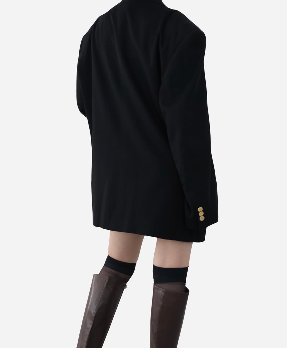 Valentino Cashmere Gold Button Blazer 상품이미지5