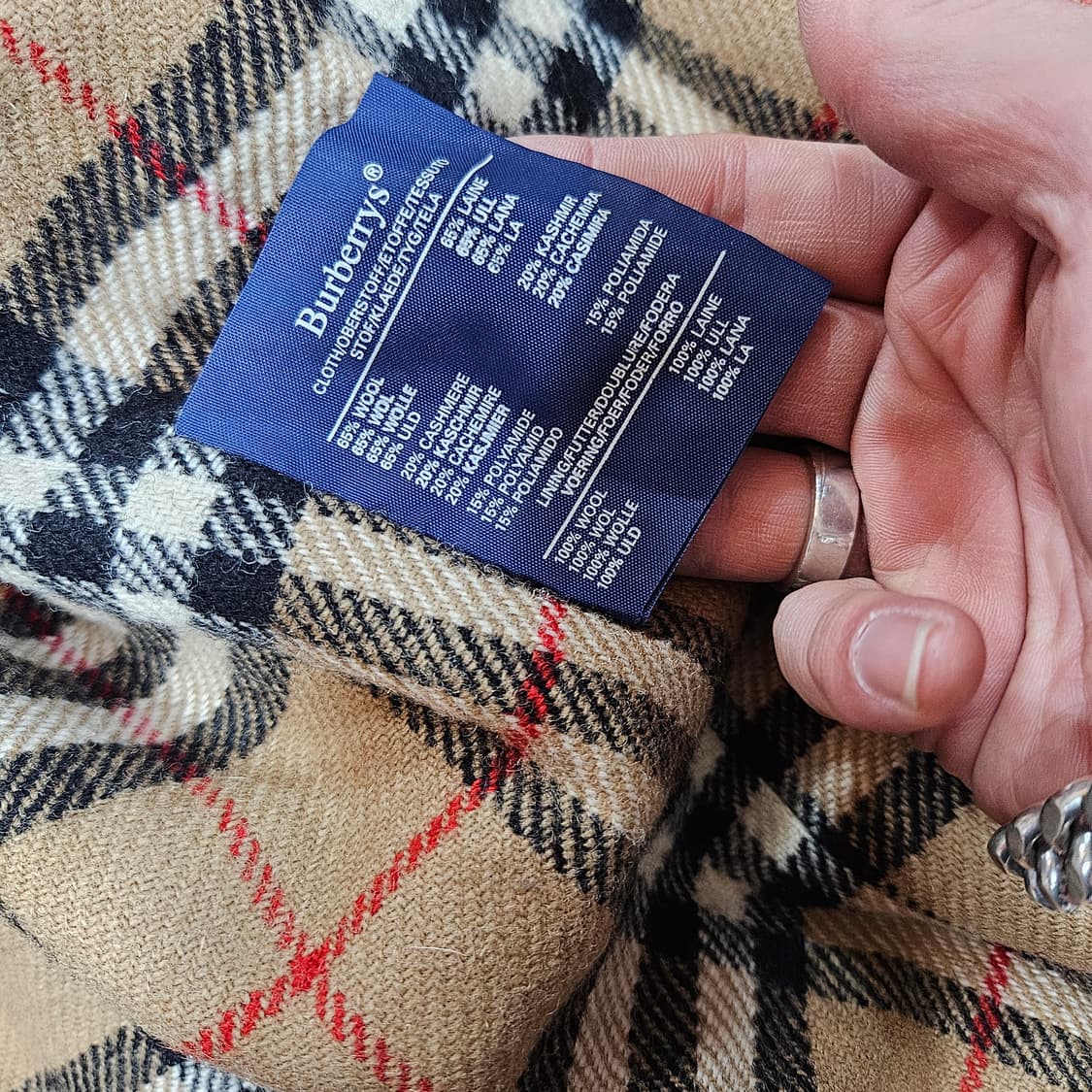 버버리(BURBERRY) 울 100% 클래식 봄버자켓 상품이미지9