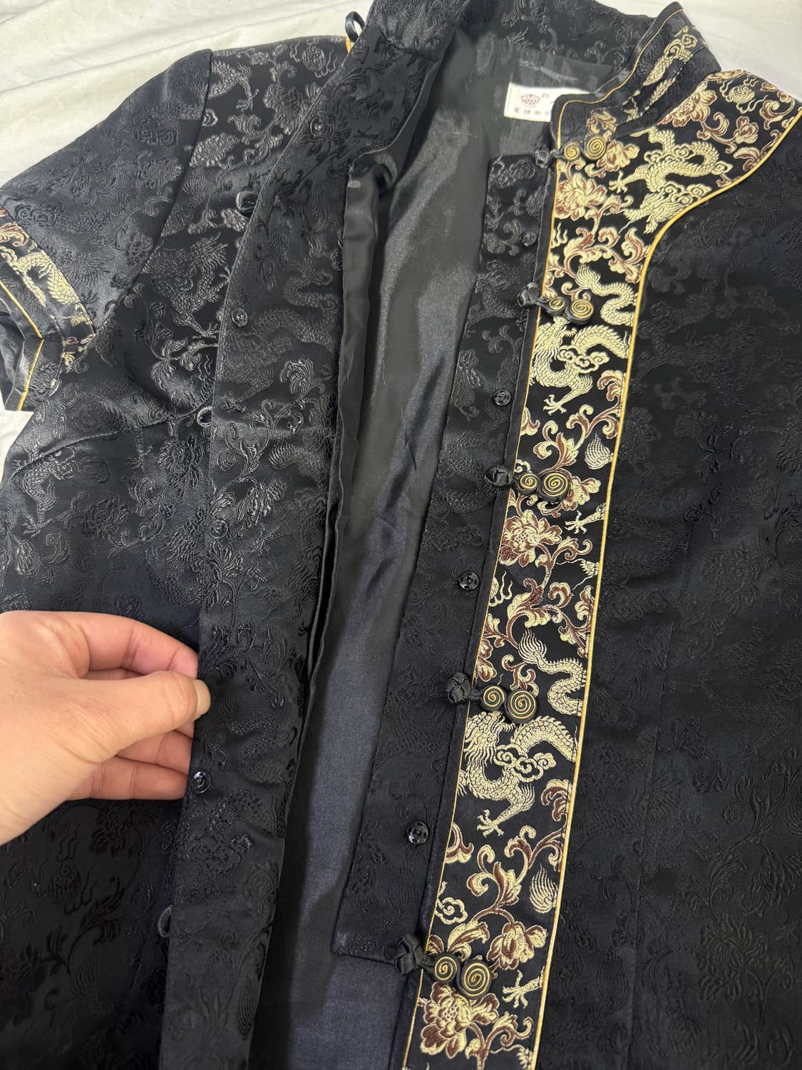 빈티지 드래곤 자카드 치파오 y2k 오리엔탈 오즈온 상품이미지6