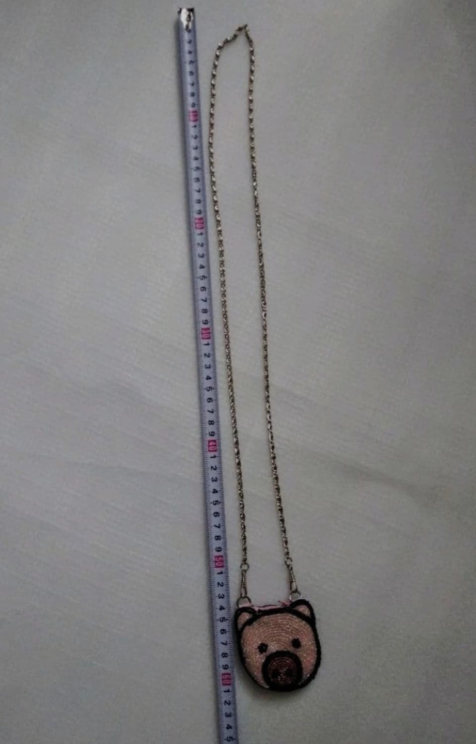 드러그스토어 돼지 비즈 크로스백 상품이미지3