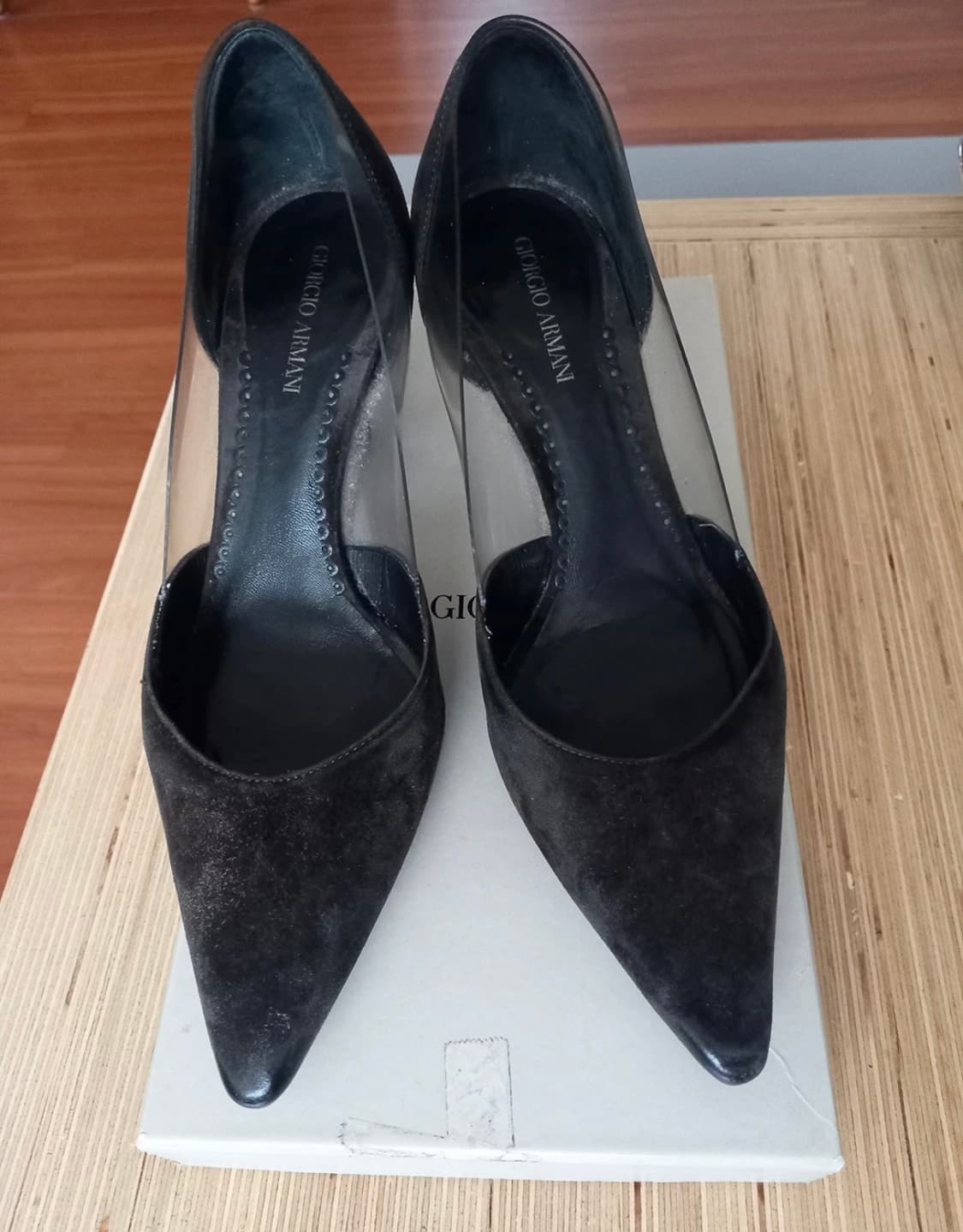 Giorgio Armani Suede  PVC Pumps  상품이미지3