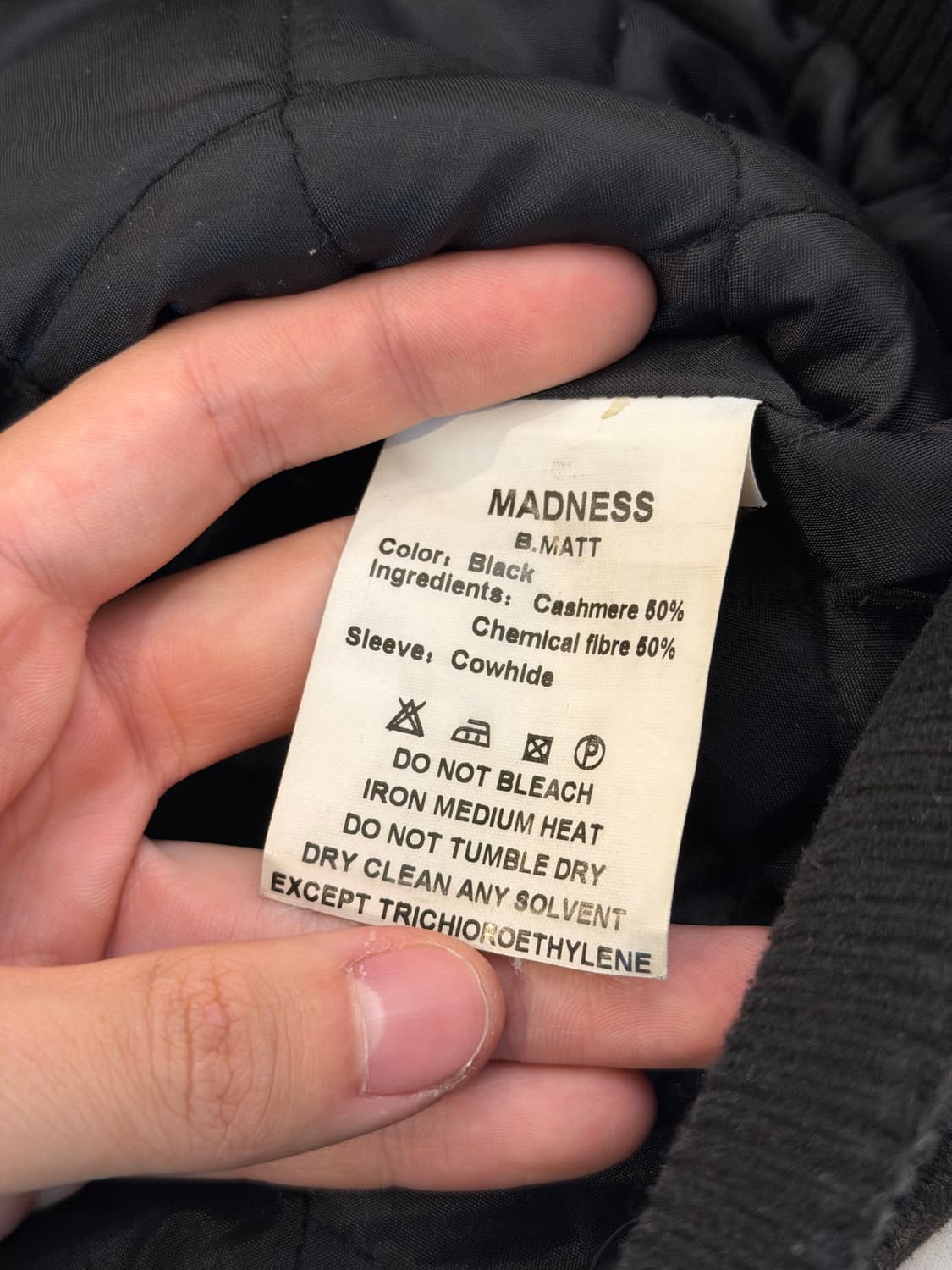 For The Boys Madness 캐시미어 가죽 바시티자켓 상품이미지8