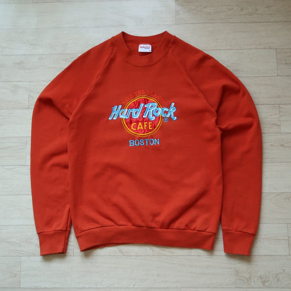 [Made in U.S.A] 빈티지 하드락 카페 보스턴 스웻셔츠 상품이미지1