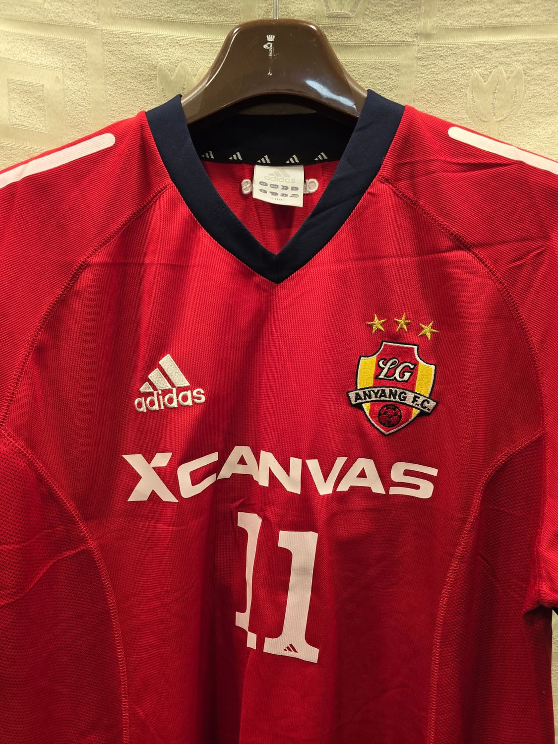 새상품) 레어템 아디다스 LG 안양 FC 유니폼 110 상품이미지2