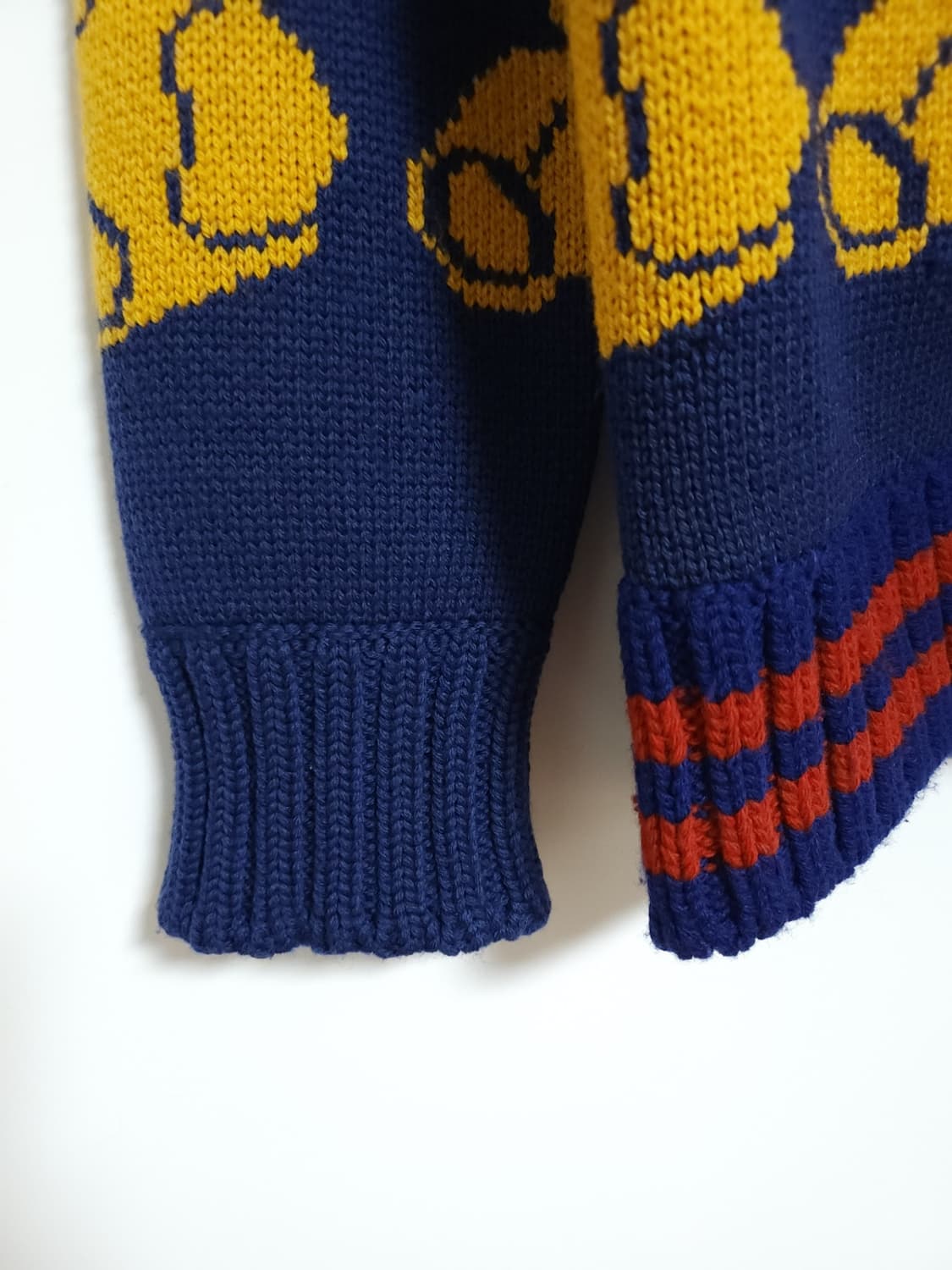 S 구찌 블루 테디베어 남성 가디건 442638 X1357 상품이미지4