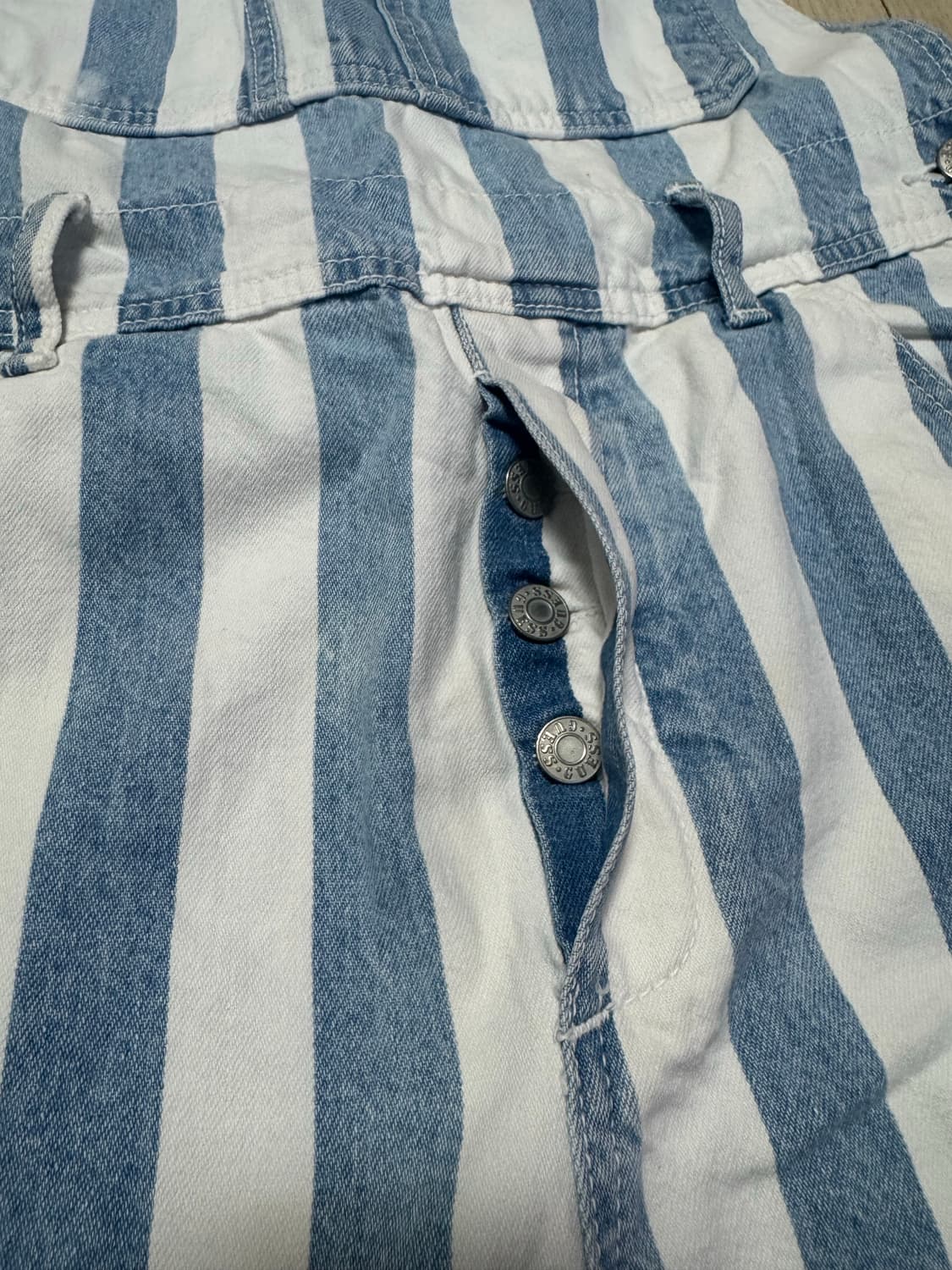 90s 게스 스트라이프 오버롤 (희귀매물) 상품이미지4