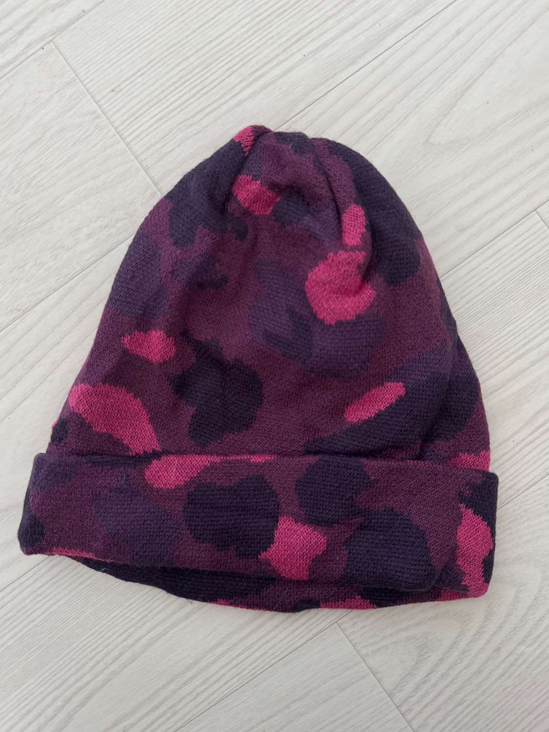 BAPE 핑크마젠타 CAMO 비니 상품이미지2