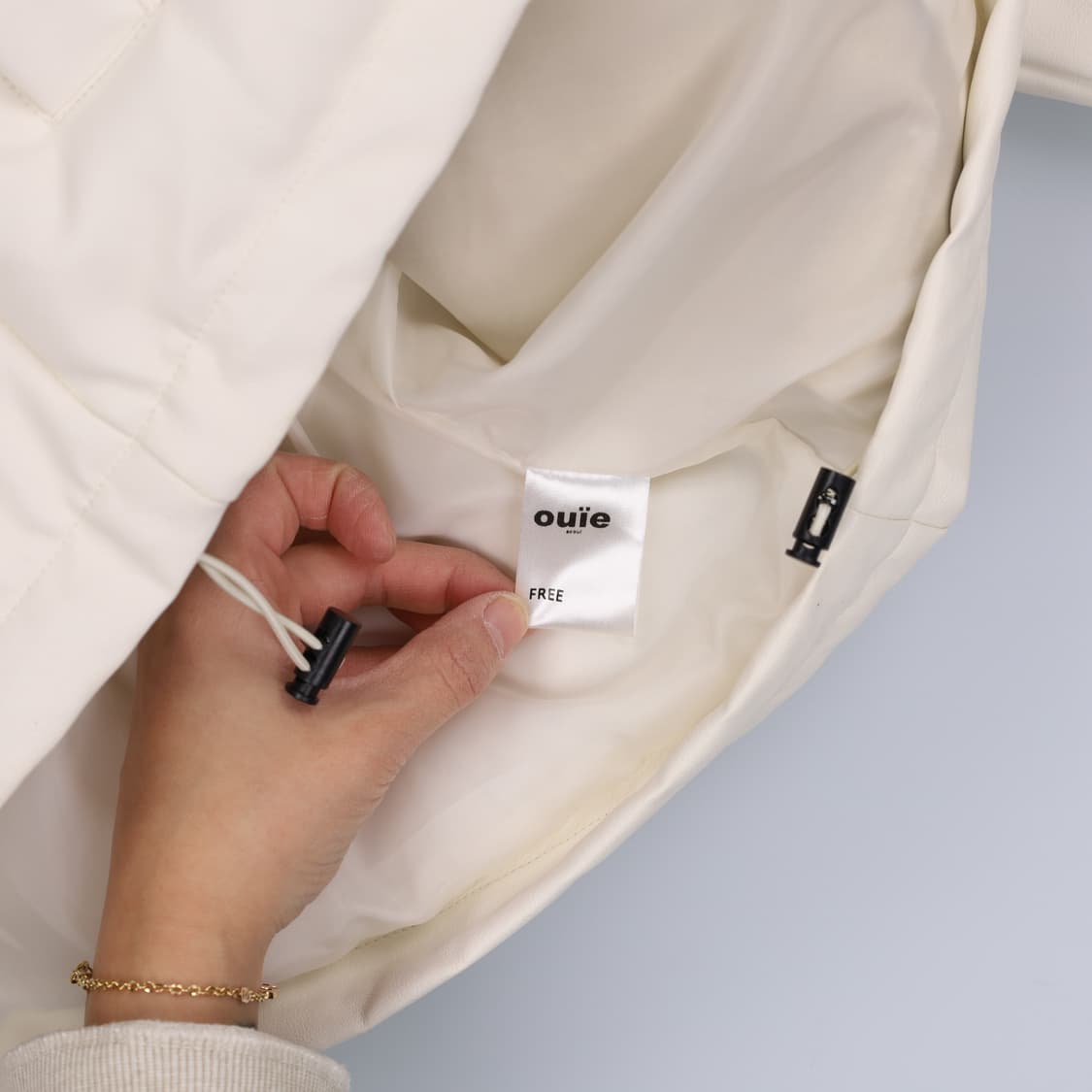 [F] 우이 여성 레더 덕다운 숏패딩 점퍼 0107H2 상품이미지6