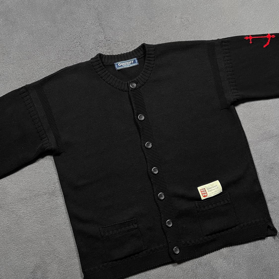 건지 울른스 피셔맨 홀가먼트 니트 가디건 상품이미지2