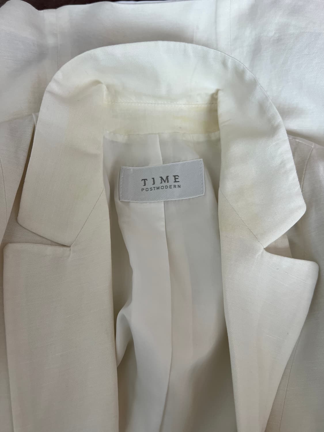 타임 여성 아이보리 린넨자켓 싱글자켓 상품이미지5