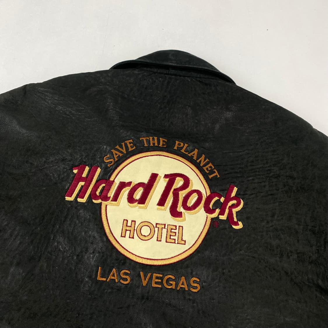 하드락호텔 라스베거스 빅로고 양가죽 레더 자켓 (100) 상품이미지4