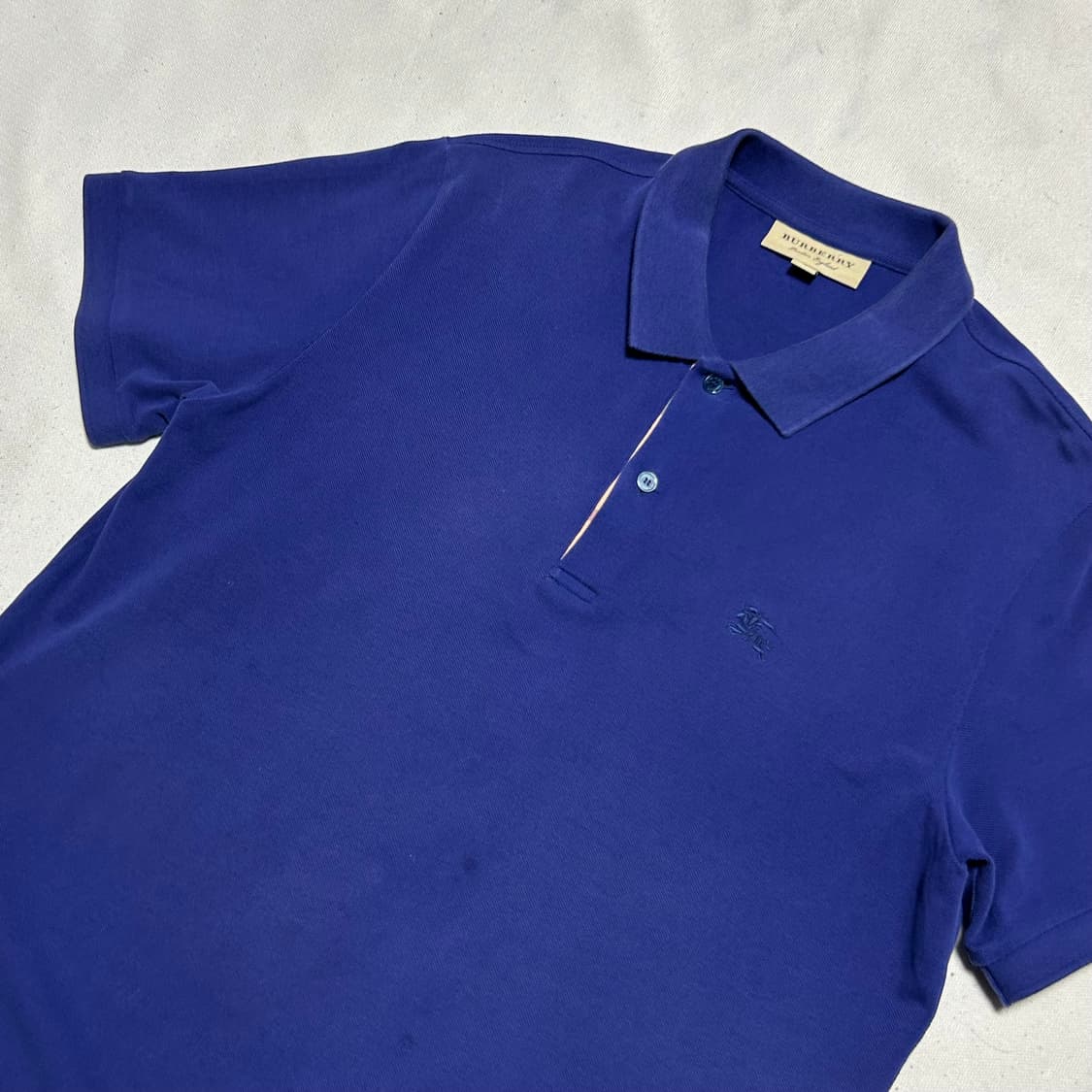 L 버버리 블루 카라 반팔티 상품이미지1