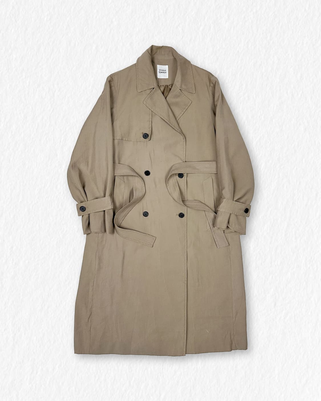 스튜디오톰보이 벨티드 트렌치코트 상품이미지1
