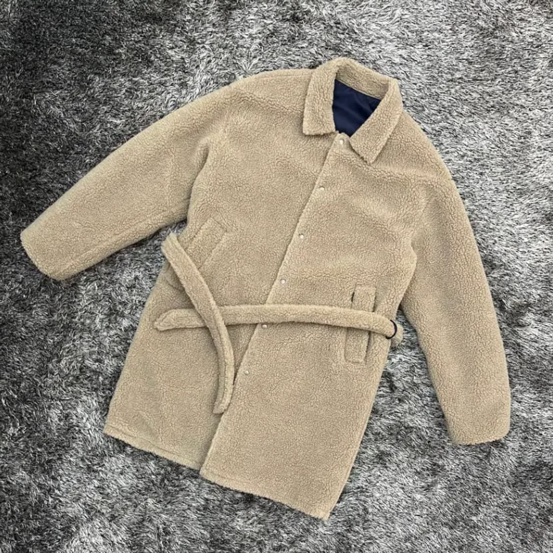 커버낫 리버시블 플리스 롱 코트 (L) 상품이미지1