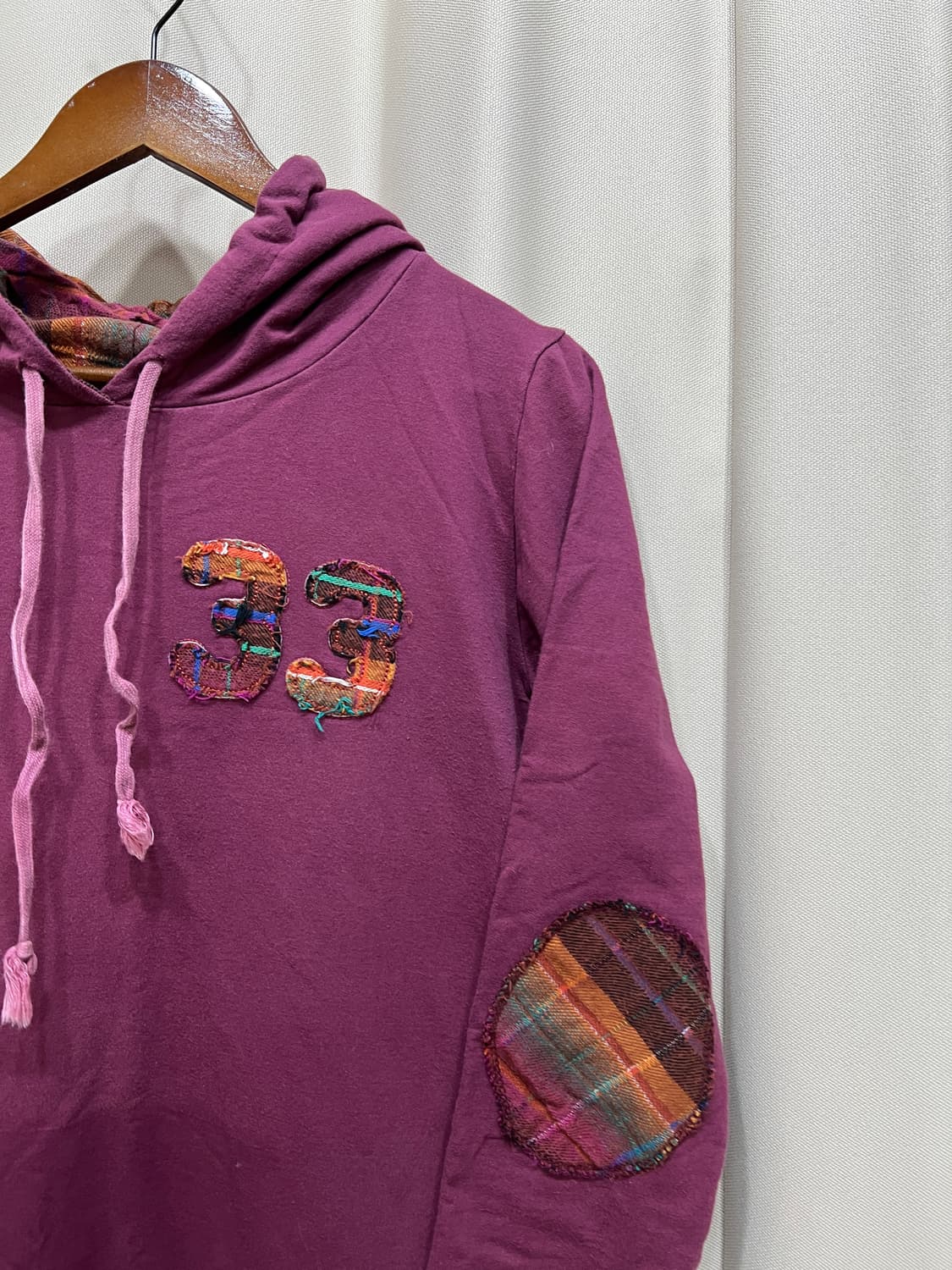 빈티지 여성 엘보패치 후드티  상품이미지4