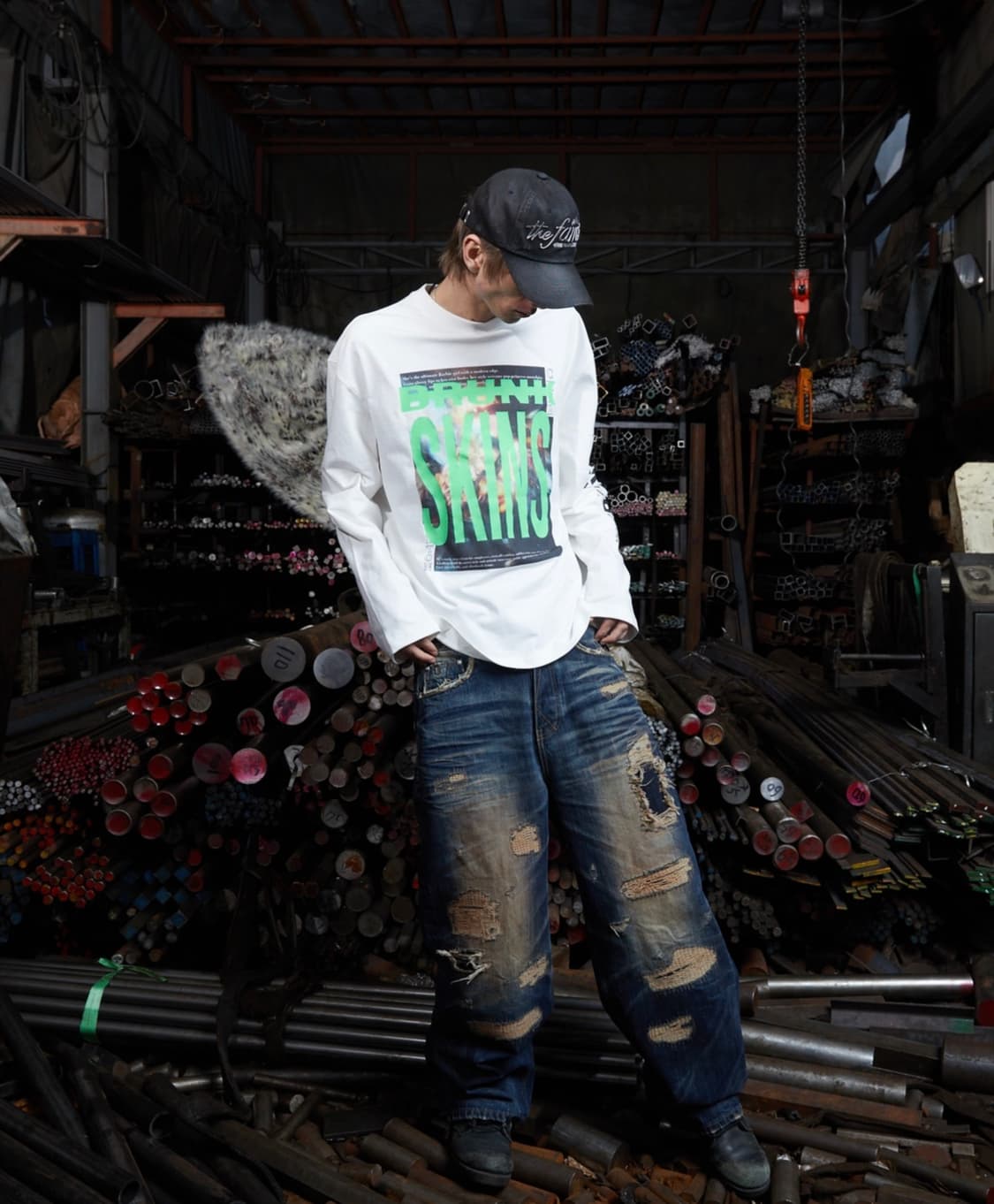 SKINS LONG SLEEVE - WHITE  상품이미지1