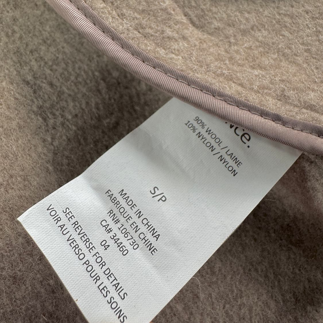 빈스 VINCE 라운드 헴 울 코트 상품이미지3