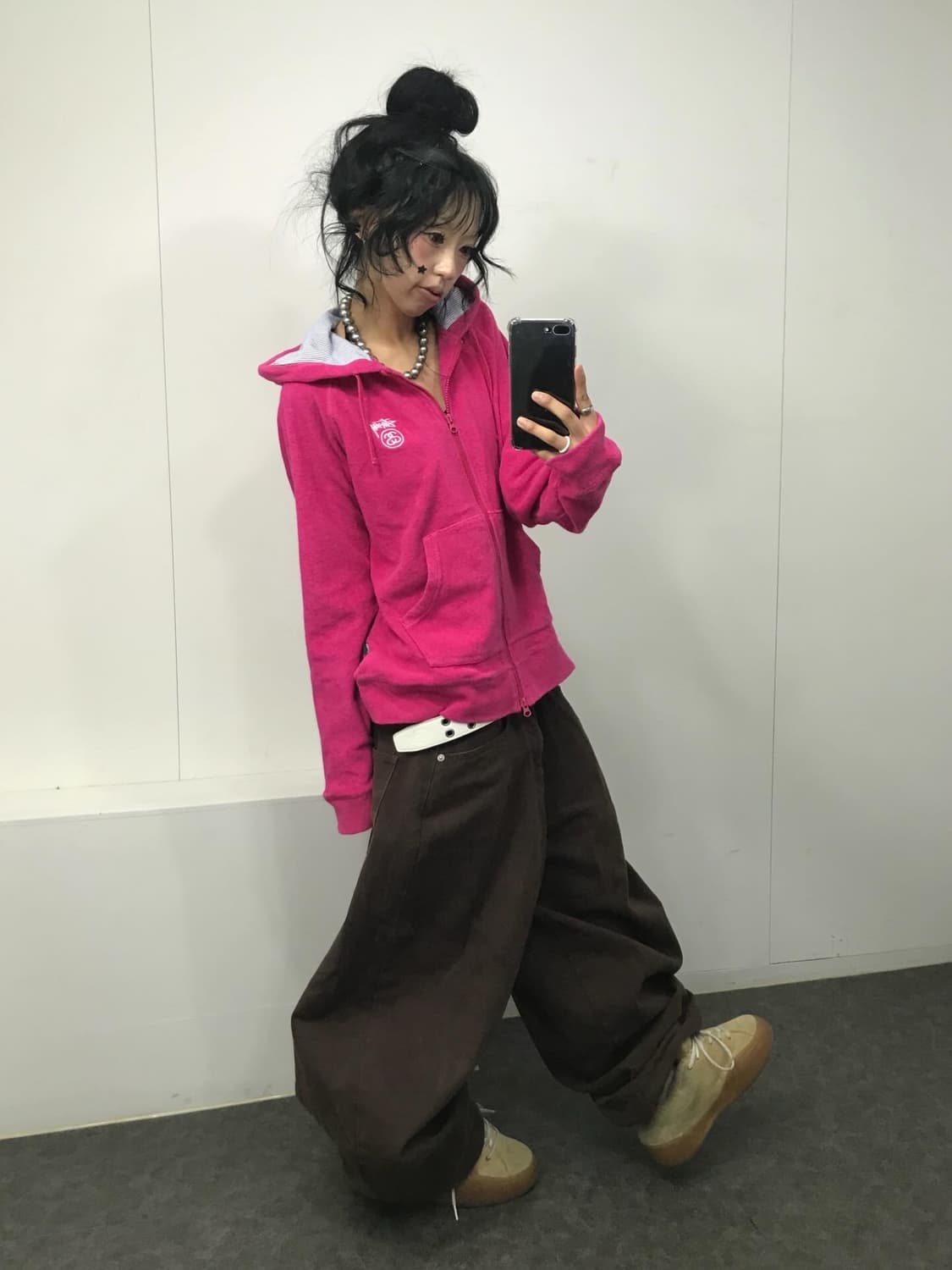 Stussy Pink Two-Way Hood Zip-Up 상품이미지4